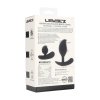 Remote Control Vibrating Liquid Silicone Anal Plug - Black